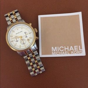 Michael Kors Men Watch Scout Two Tone MK8238
